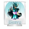 classic art saint seiya dragon gifts idea lotus leafal transparent - Anime Shower Curtain Shop