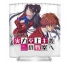 classic kiyokata and horikita classroom of the elite anime gifts for fans douxie grimo transparent - Anime Shower Curtain Shop