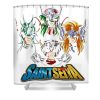 classic photo saint seiya anime characters gifts idea lotus leafal transparent - Anime Shower Curtain Shop