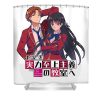 design classroom of the elite anime kiyokata and horikita gifts for fans douxie grimo transparent - Anime Shower Curtain Shop