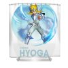 funny saint seiya art cygnus anime gifts for fans lotus leafal transparent - Anime Shower Curtain Shop