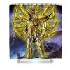 golden cancer saint in divine armor charlie jauregui - Anime Shower Curtain Shop