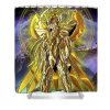 golden virgo saint in divine armor charlie jauregui - Anime Shower Curtain Shop