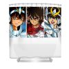 graphic saint seiya characters manga for fans lotus leafal transparent - Anime Shower Curtain Shop