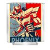 graphic saint seiya phoenix anime gifts for fans lotus leafal transparent - Anime Shower Curtain Shop