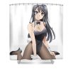 mai sakurajima bunny merrie clark transparent - Anime Shower Curtain Shop