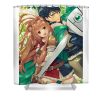 naofumi and raphtalia the rising of the shield hero anime classic anime lotus leafal transparent - Anime Shower Curtain Shop