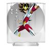 retro andromeda saint seiya anime manga for fans lotus leafal transparent - Anime Shower Curtain Shop