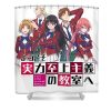 retro classroom of the elite anime characters gifts for fans douxie grimo transparent - Anime Shower Curtain Shop