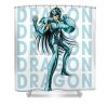 retro dragon saint seiya anime manga for fans lotus leafal transparent - Anime Shower Curtain Shop