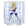 vintage cygnus art saint seiya anime manga for fans lotus leafal transparent - Anime Shower Curtain Shop