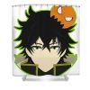 vintage naofumi boy the rising of the shield hero anime for men women lotus leafal transparent - Anime Shower Curtain Shop